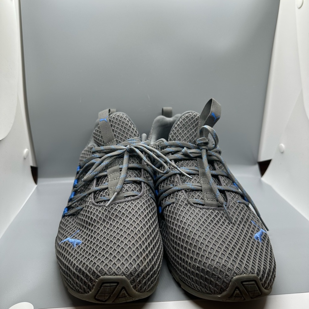 Sergio Rossi for Puma Gray and Blue Athletic Shoes - Picture 3 of 5
